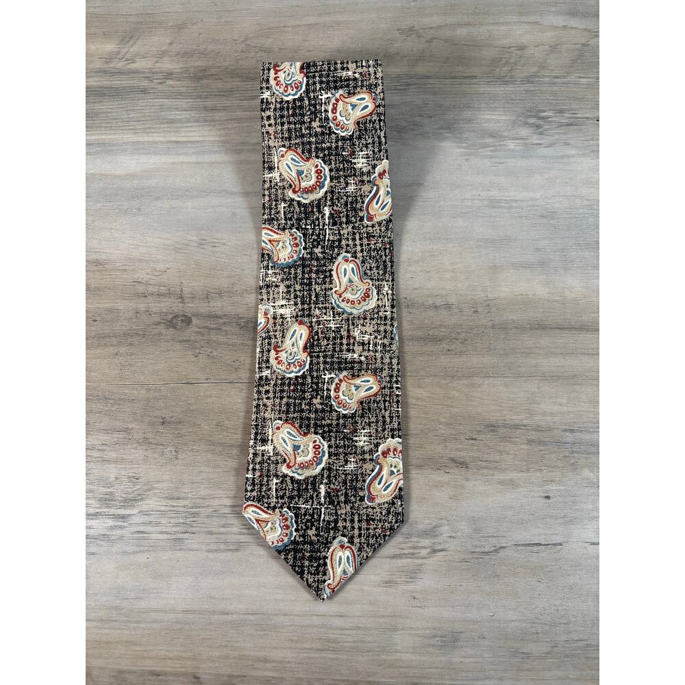 Nina Ricci Monsieur Black Tan Asiana Airlines 100% Silk- EUC